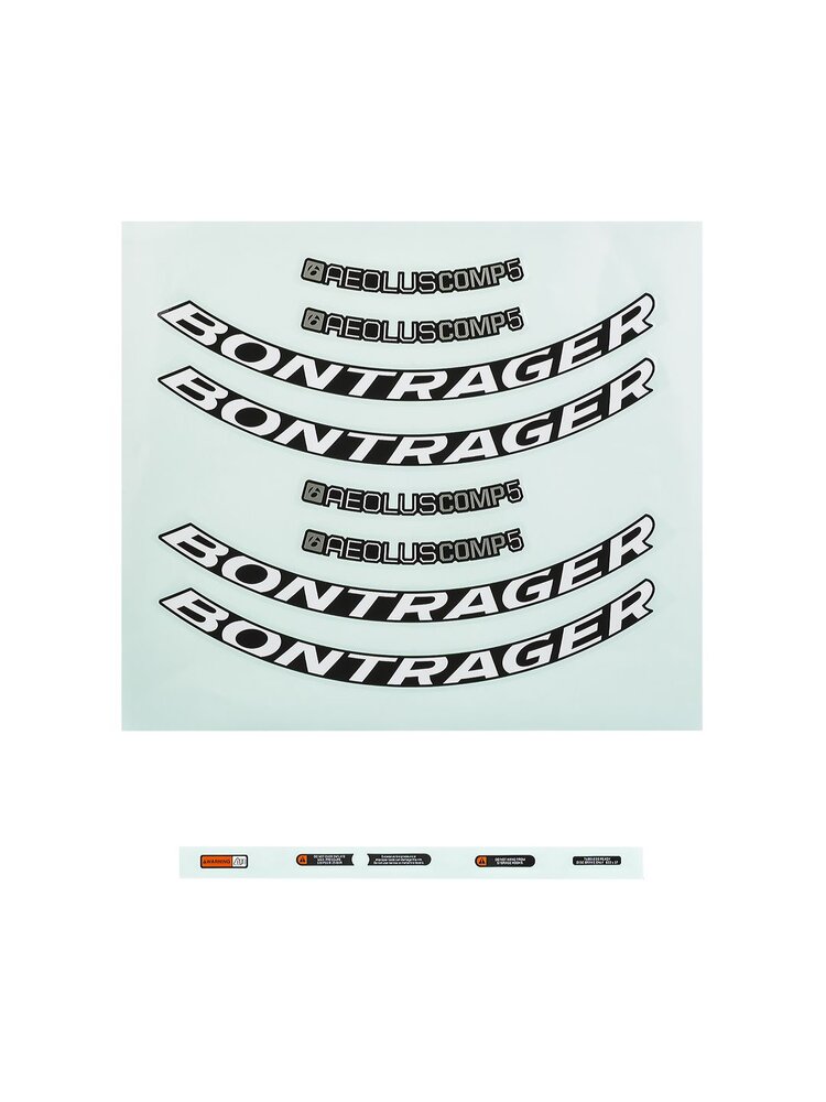 Bontrager Decal Bontrager Aeolus Comp Disc Anthracite/White