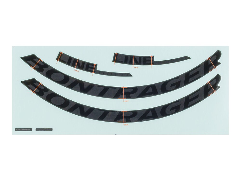 Bontrager Decal Bontrager Line Elite 30 29' Black/Black